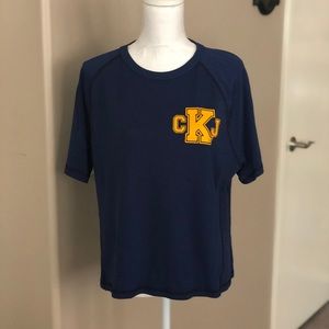 Calvin Klein Jeans Blue crop Jersey T-shirt SZ XL